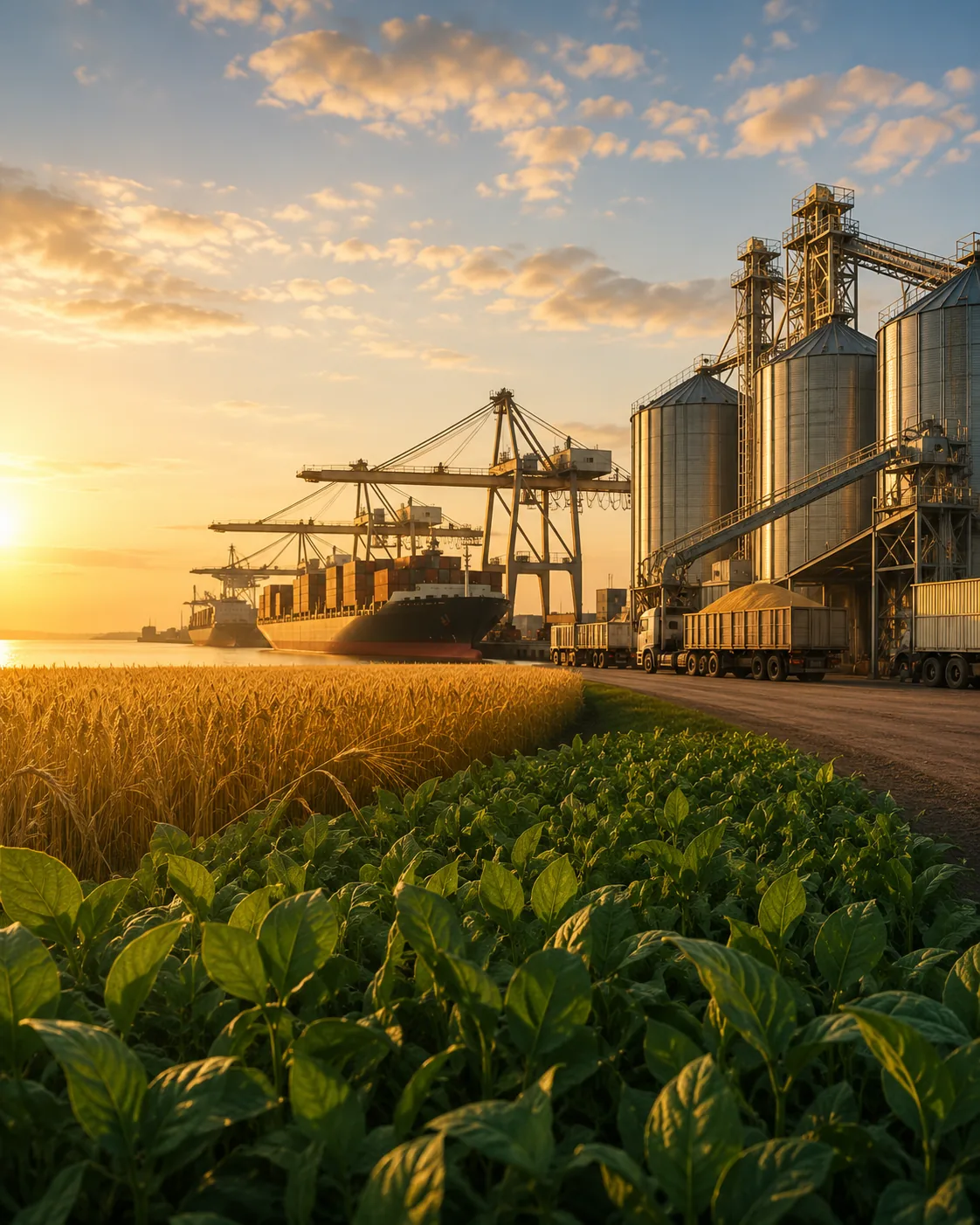 International agricultural supply chain and global partnerships
