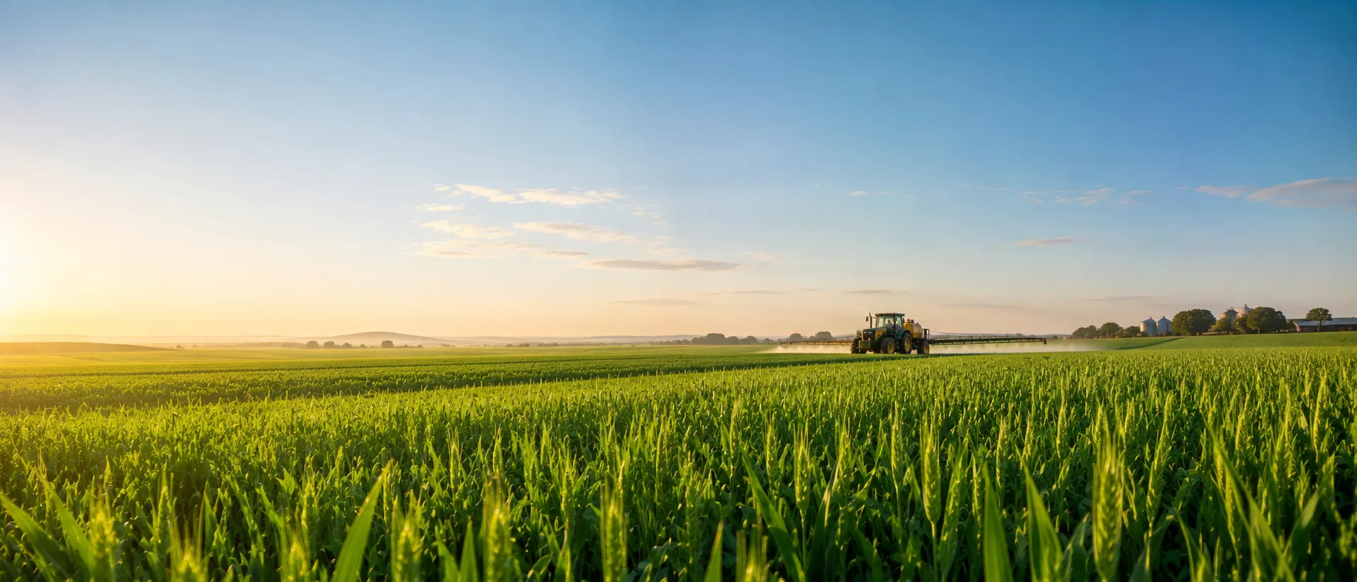 Healthy crop demonstrating vigorous nitrogen-supported vegetative growth